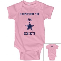 I Represent The 214 - Baby Onesie