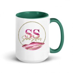 15oz Ceramic Mug with Color Inside
