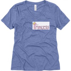 Ladies Relaxed Fit Super Soft Triblend V-Neck Tee