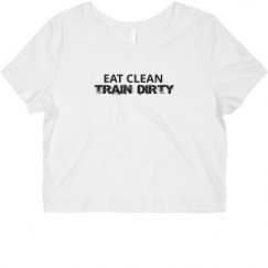 Ladies Slim Fit Crop Top Tee