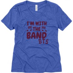 Ladies Relaxed Fit Super Soft Triblend V-Neck Tee