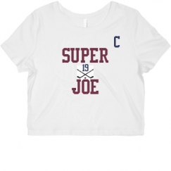 Ladies Slim Fit Crop Top Tee