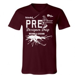 Unisex V-Neck Jersey Tee