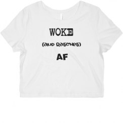 Ladies Slim Fit Crop Top Tee