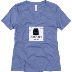 Ladies Relaxed Fit Super Soft Triblend V-Neck Tee