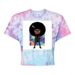 Women's Tie Dye Crop Top Tee