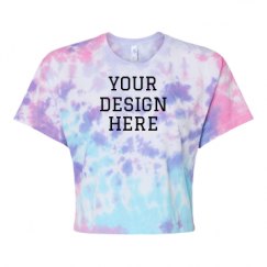 Women's Tie Dye Crop Top Tee