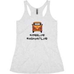 Ladies Slim Fit Super Soft Racerback Triblend Tank