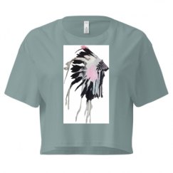 Ladies Festival Cali Crop Top Tee