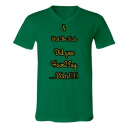 Unisex V-Neck Jersey Tee