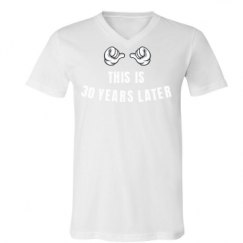 Unisex V-Neck Jersey Tee