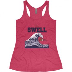Ladies Slim Fit Super Soft Racerback Triblend Tank