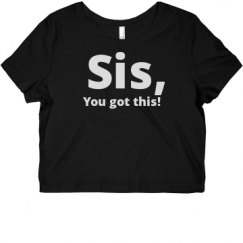 Ladies Slim Fit Crop Top Tee