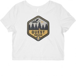 Ladies Slim Fit Crop Top Tee