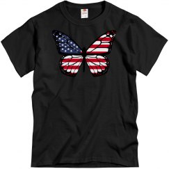 America Butterfly America Flag Butterfly