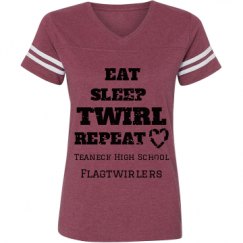 Ladies Relaxed Fit Vintage Sports Tee