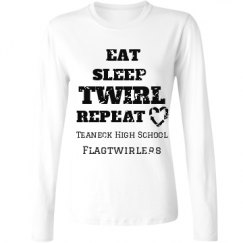 Ladies Relaxed Fit Basic Long Sleeve Tee
