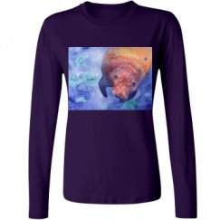 Ladies Relaxed Fit Basic Long Sleeve Tee