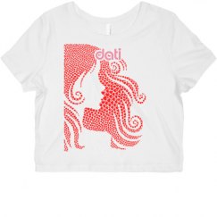 Ladies Slim Fit Crop Top Tee