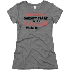 Ladies Slim Fit Super Soft Triblend Tee