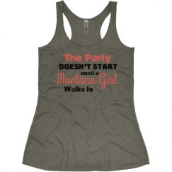 Ladies Slim Fit Super Soft Racerback Triblend Tank