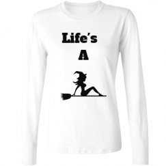 Ladies Relaxed Fit Basic Long Sleeve Tee