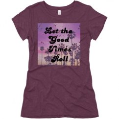 Ladies Slim Fit Super Soft Triblend Tee
