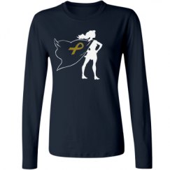 Ladies Relaxed Fit Basic Long Sleeve Tee