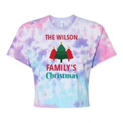 Women's Tie Dye Crop Top Tee