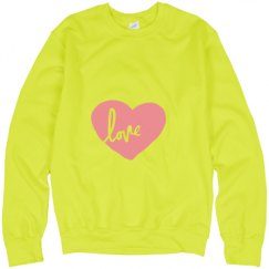 Unisex Neon Crewneck Sweatshirt