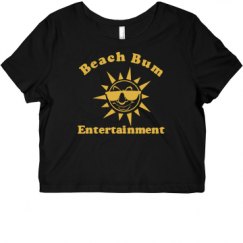 Ladies Slim Fit Crop Top Tee