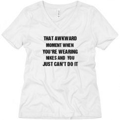 Ladies Relaxed Fit V-Neck Tee