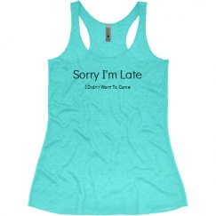 Ladies Slim Fit Super Soft Racerback Triblend Tank