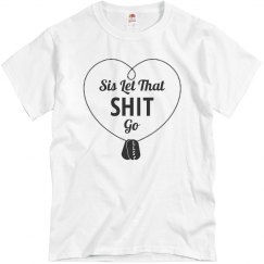 Let It Go Tee - White