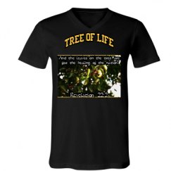 Unisex V-Neck Jersey Tee