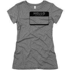 Ladies Slim Fit Super Soft Triblend Tee