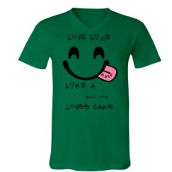 Unisex V-Neck Jersey Tee