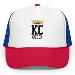 EBIP Red & Black KC Queen Snap-back hat