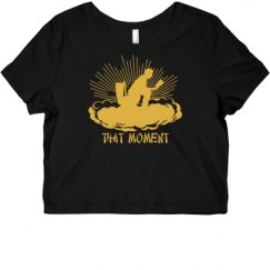 Ladies Slim Fit Crop Top Tee