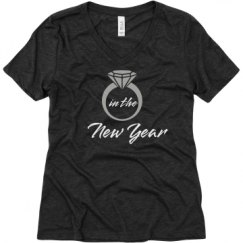 Ladies Relaxed Fit Super Soft Triblend V-Neck Tee