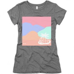 Ladies Slim Fit Super Soft Triblend Tee