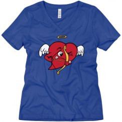 Ladies Relaxed Fit V-Neck Tee