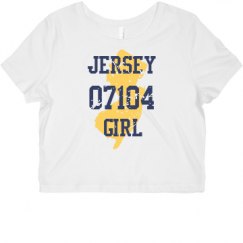 Ladies Slim Fit Crop Top Tee