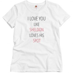 Sheldon loves his spot