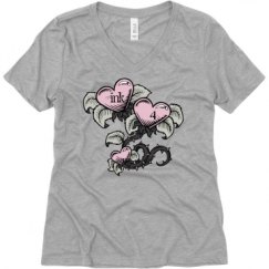 Ladies Relaxed Fit V-Neck Tee