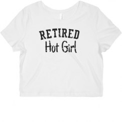 Ladies Slim Fit Crop Top Tee