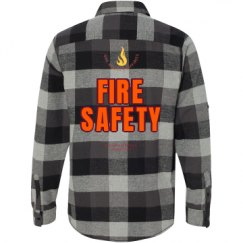 Unisex Long Sleeve Plaid Flannel Shirt