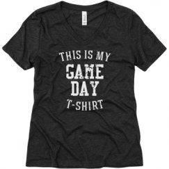 Ladies Relaxed Fit Super Soft Triblend V-Neck Tee