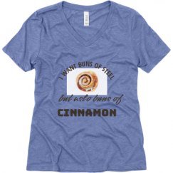 Ladies Relaxed Fit Super Soft Triblend V-Neck Tee