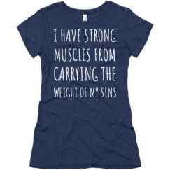 Ladies Slim Fit Super Soft Triblend Tee